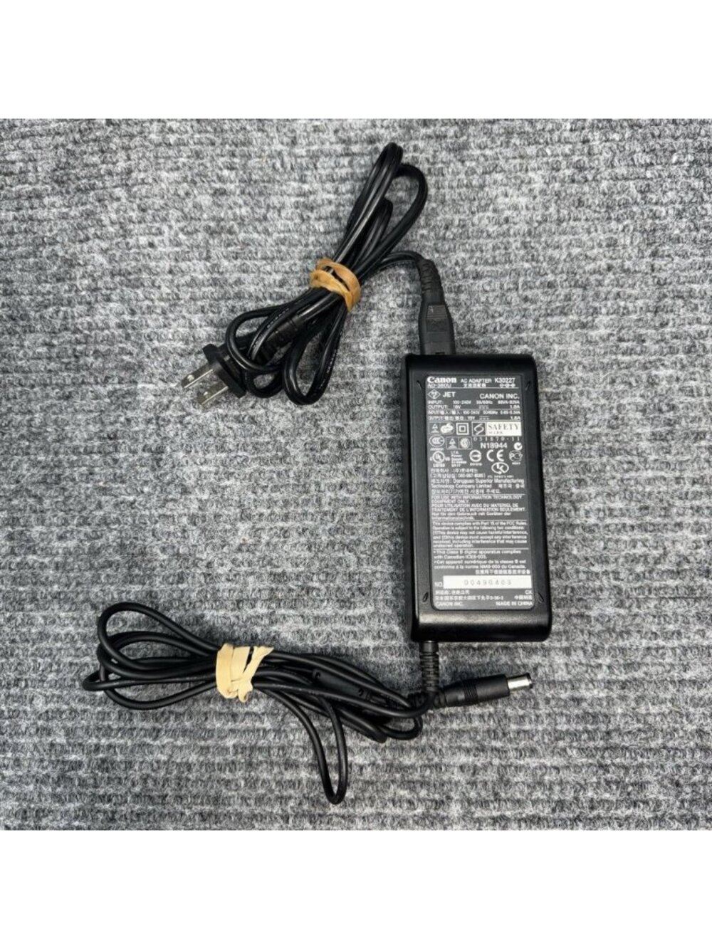 Canon AD-380U AC Adapter 16V 1.8A for K30227